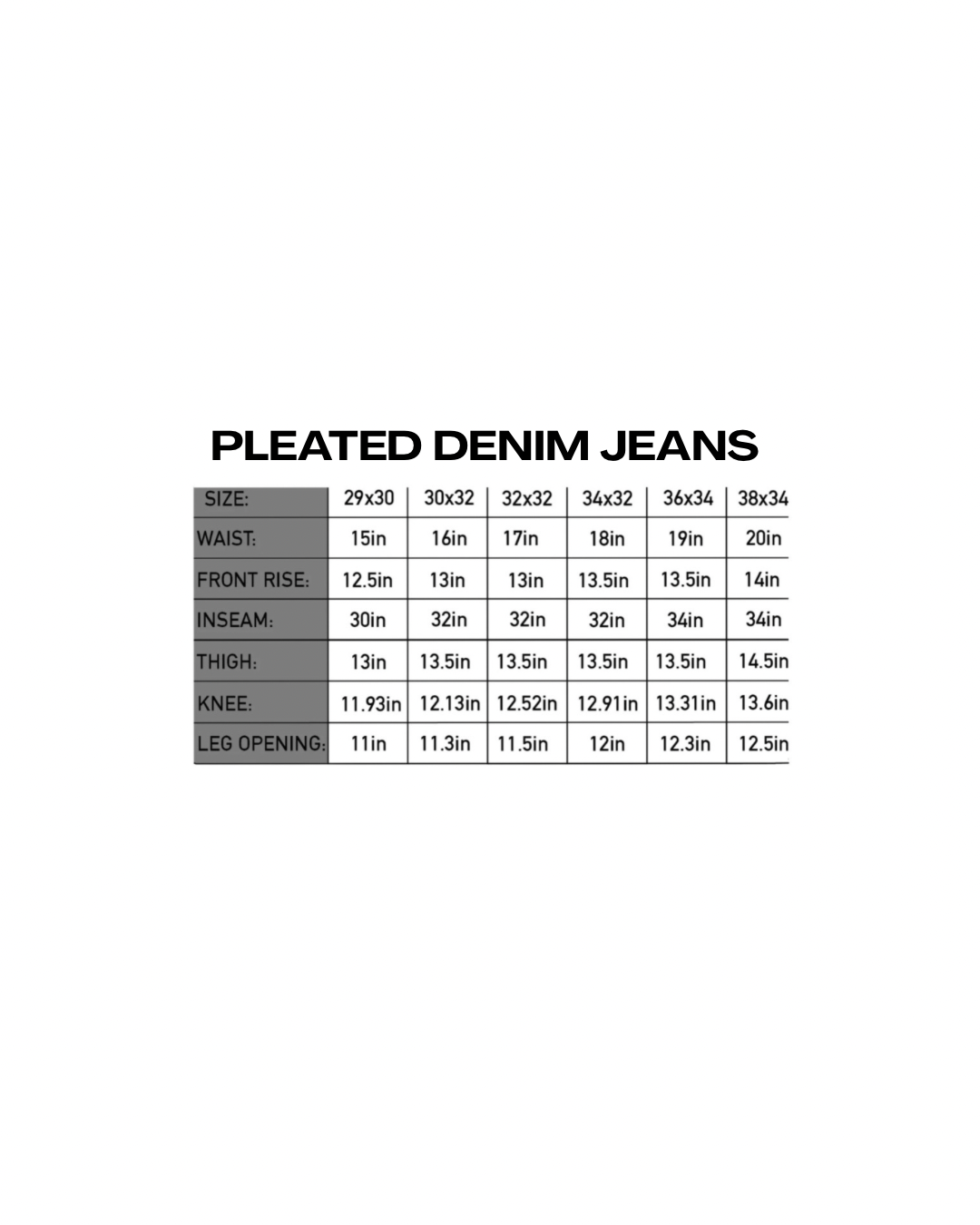 Pleated Denim Jeans